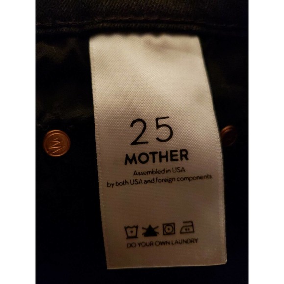 MOTHER Denim Insider Crop Step Fray Guilty Racer Sz 25 Celebrity Worn (a - Picture 4 of 9